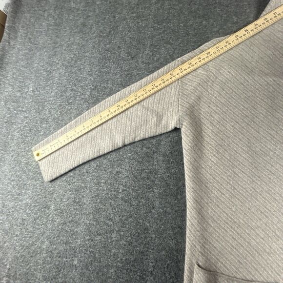 Tahari 100% Cashmere Open Front Long Cardigan Womens Sz XS Beige Hooded 36” Long - Picture 8 of 8